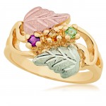 Mother's Ring with 1-5 Genuine Birthstones - by Mt Rushmore